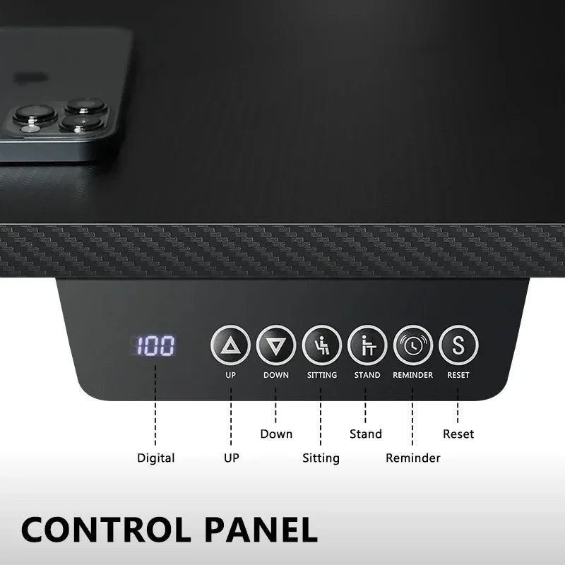 Electric L Shaped Standing Desk, Height Adjustable, Single Motor Corner Sit Stand Up Desk with Splice Board, White/Black