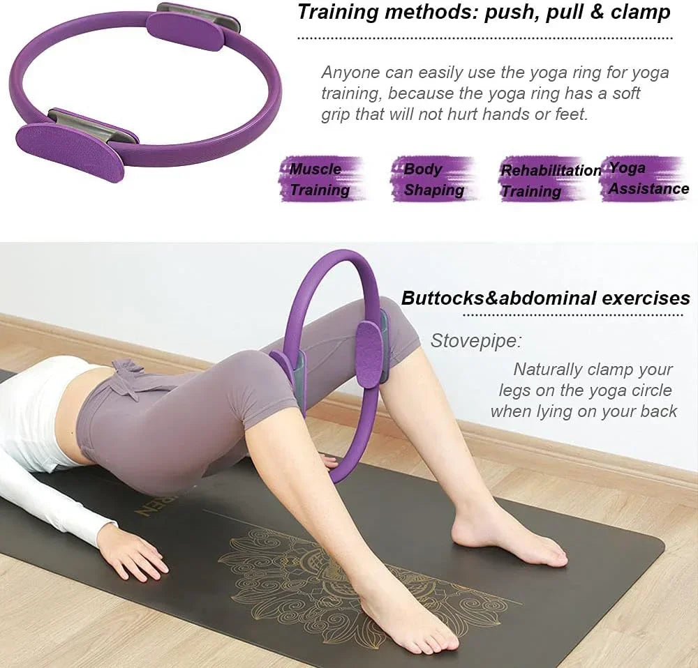 Non-Slip Yoga Pilates Resistance Ring
