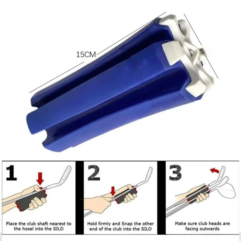 Golf Club Fixed Storage Device Portable Divider Clips Can Hold 6 Clubs Fixing Bracket Clamp Club Retainer Golf Accessories