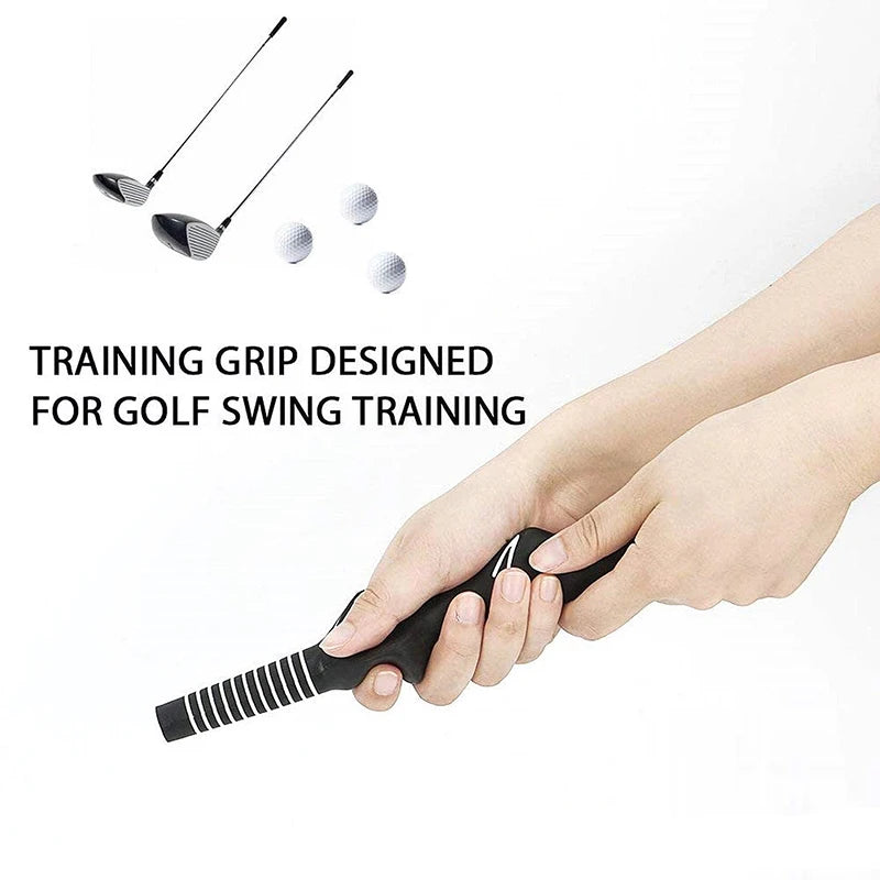 Golf Club Grips Rubber Swing Training Grip Standard Teaching Practice Training Tool Aid Right Left Hand Golfer Exerciser 2024