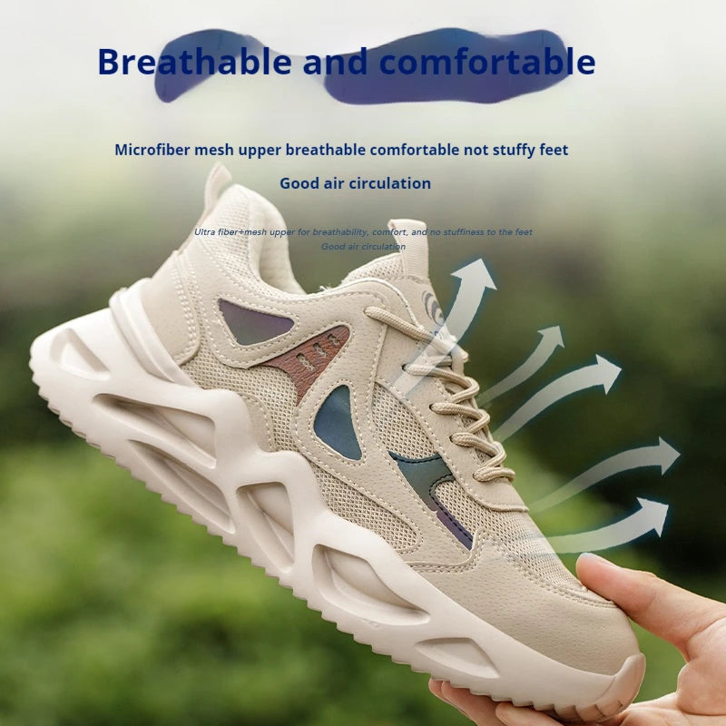 Safety Shoes for Men Anti-impact and Anti-piercing Work Shoes Fashionable Men's Sports Shoes Lightweight Protective Boots 38-46