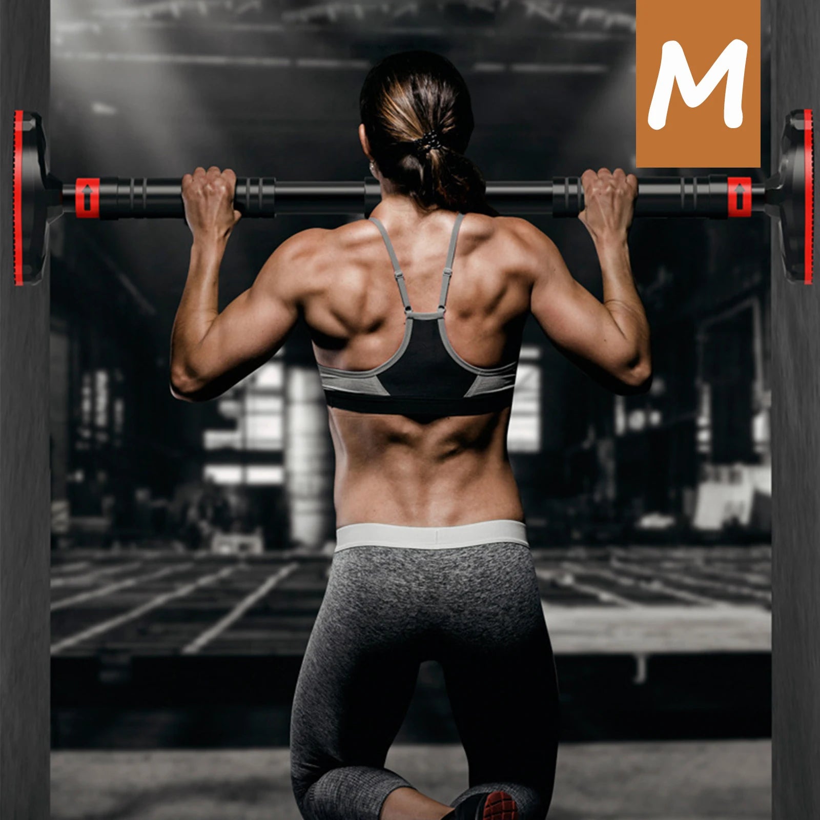 Pull Up Bar Doorway - Adjustable Chin Up Bar for Home Gym, Door Horizontal Trainer for Sport Fitness and Strength Training