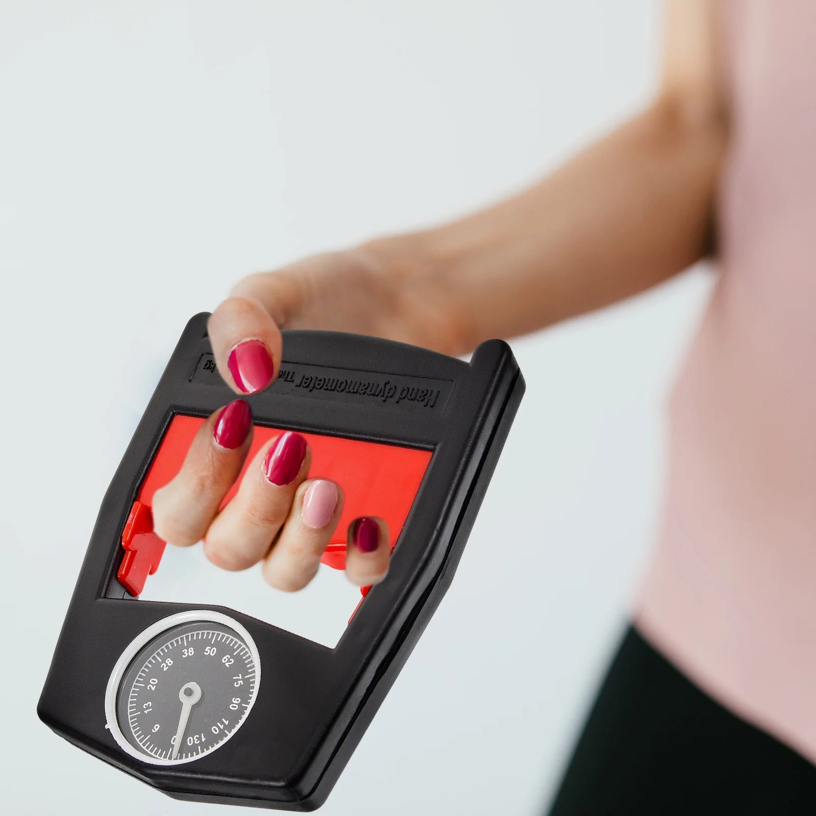 Red Portable Hand Grips Grip Strengthener Finger Trainer Hand Exerciser Compact Hand Gripper Kit Heavy Duty Fitness Body