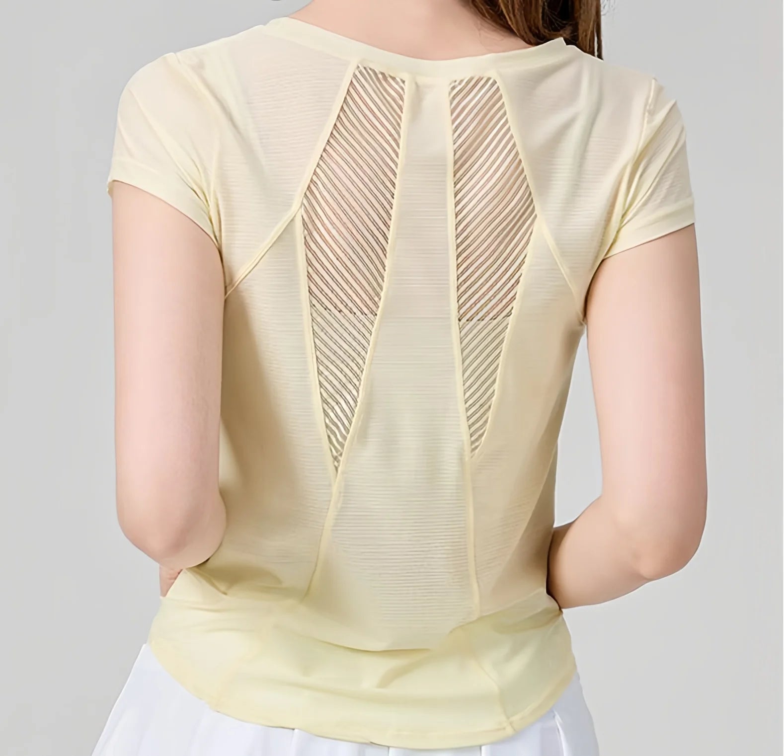 Women's Yoga Shirt Quick Dry Short Sleeve t-shirt Summer Athletic Fitness Top Breathable Workout Tee Gym Running Female clothing