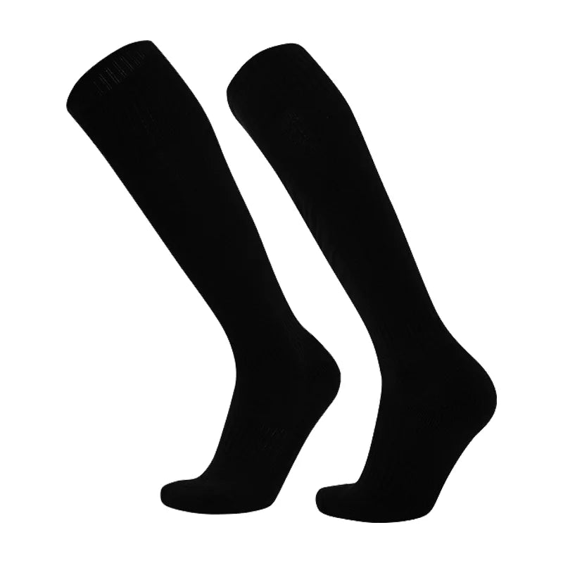 Football Accessories Black White Soccer Socks For Men Teenages Kids Over The Calf Baseball Rugby Athletic Sock