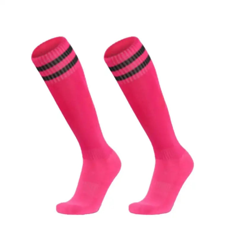 1 Pair Football Sports Socks Long Knee Cotton Spandex Kids Legging Stockings Soccer Baseball Ankle Adults Children Socks