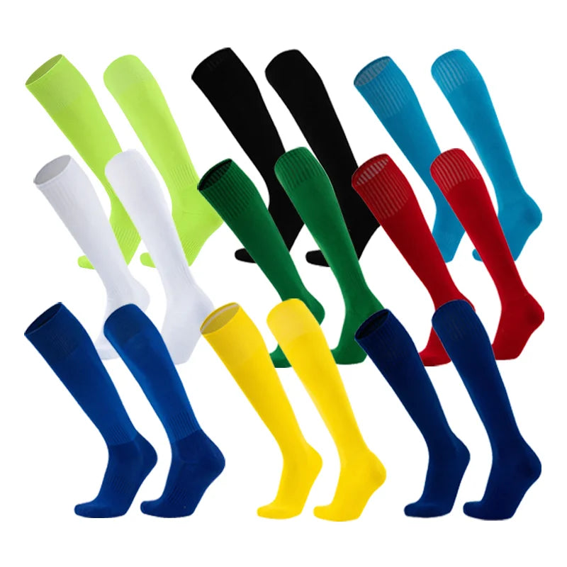 Football Accessories Black White Soccer Socks For Men Teenages Kids Over The Calf Baseball Rugby Athletic Sock