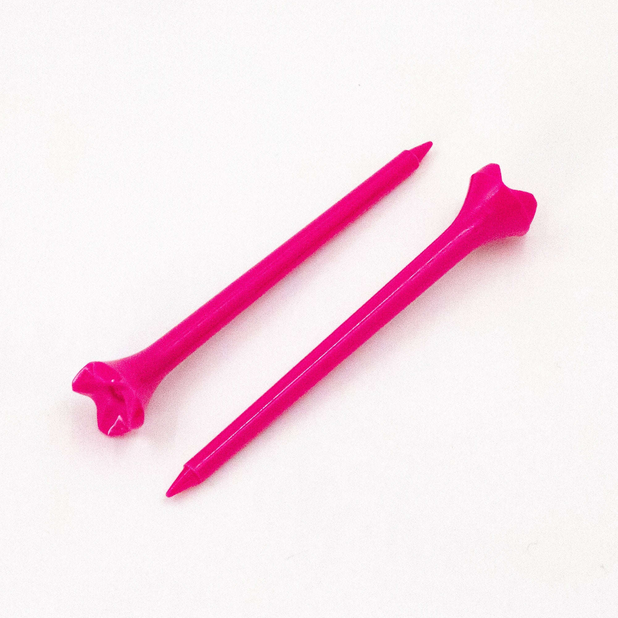 50 pieces of rose red professional durable plastic golf tees, golf tees, golf accessories, 3-1/4 inches