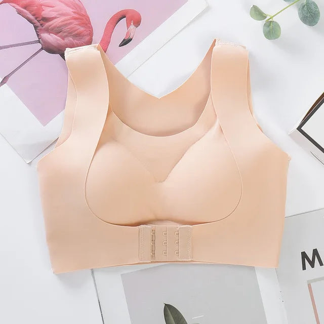 Posture Corrector Sports Bra Seamless Push Up Breathable Bralette Shockproof Sport Hunchback Relief Chest Bra Cross Back Tops