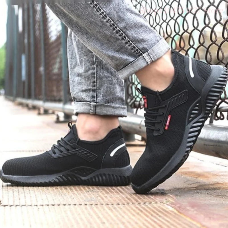 Work sports shoes Steel toe shoes Men's safety shoes Puncture-proof work shoes Boots Fashion durable shoes Safety protective sho