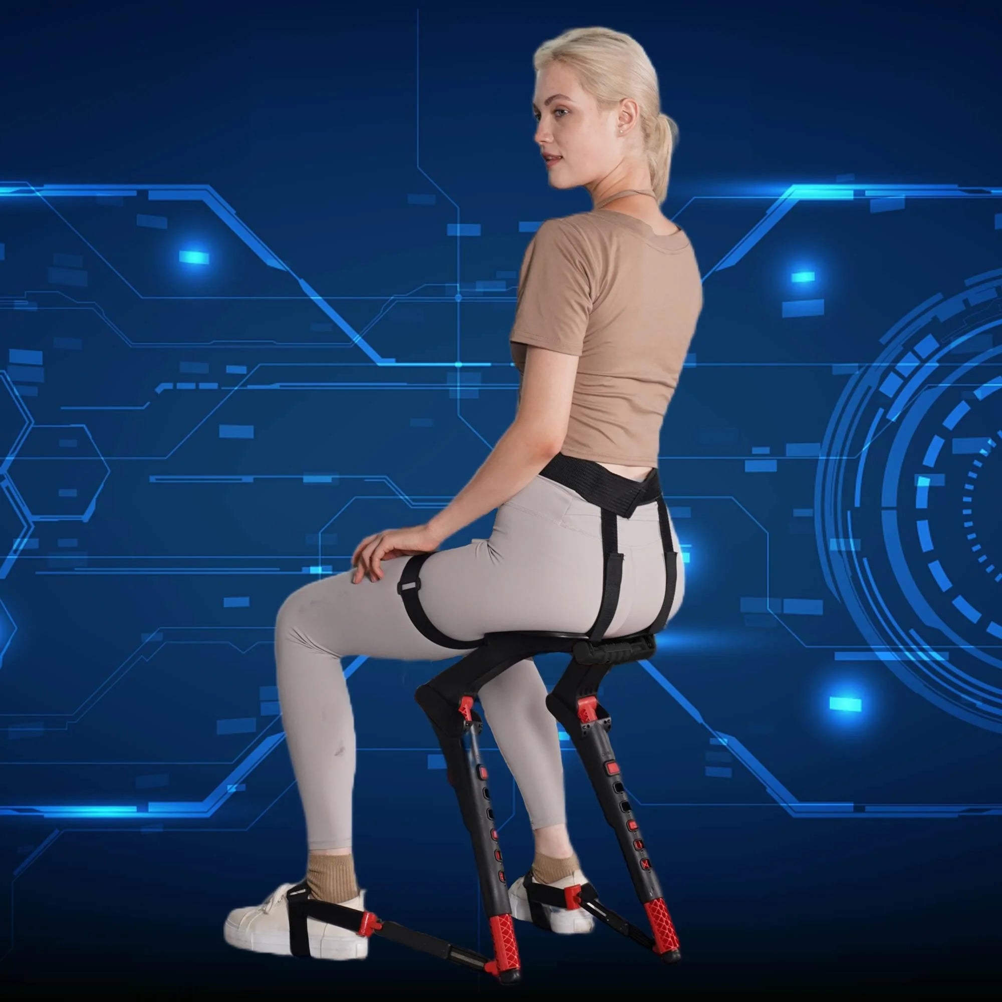 Wearable Seats, Creative Special Work Seats, Suitable for Use Who Need to Stand up Staff for a Long Time, Load-Bearing 150kg