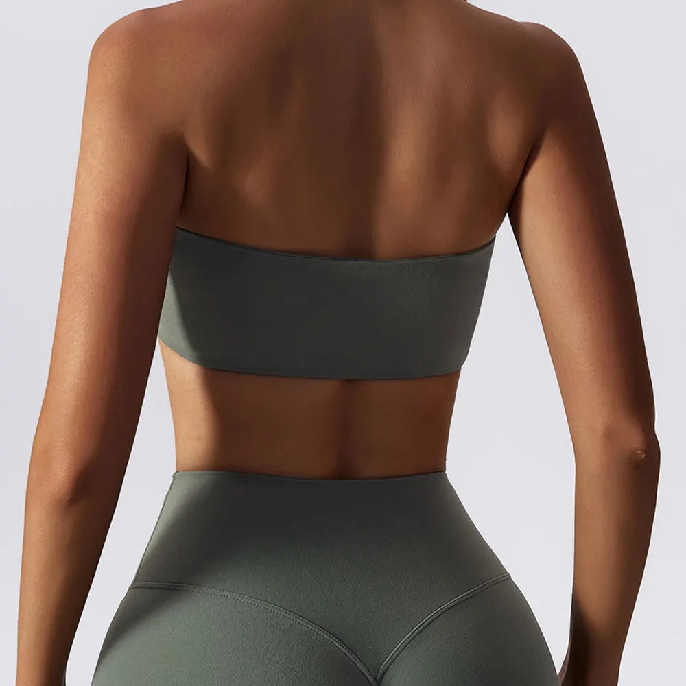 Sports Bras For Women Strapless Bra Padded Top Stretchy Fitness Yoga Tops Bra Sportwear Exercise Clothes Sports Underwear