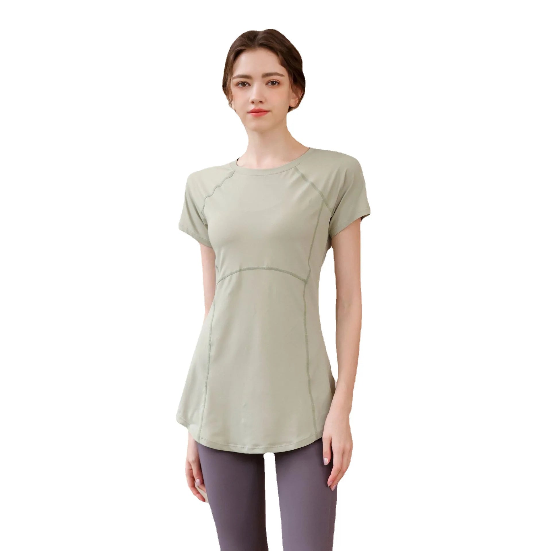 2024 Yoga Clothes Women Top Short Sleeve Sportswear Woman Gym Running T-shirt Yoga Wear Fitness Pilates Blouse Yoga Clothing