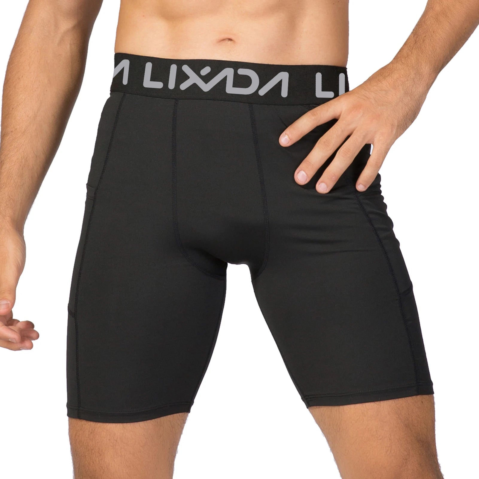 Lixada 3-Pack Men’s Sports Shorts – Active Workout Underwear with Pocket