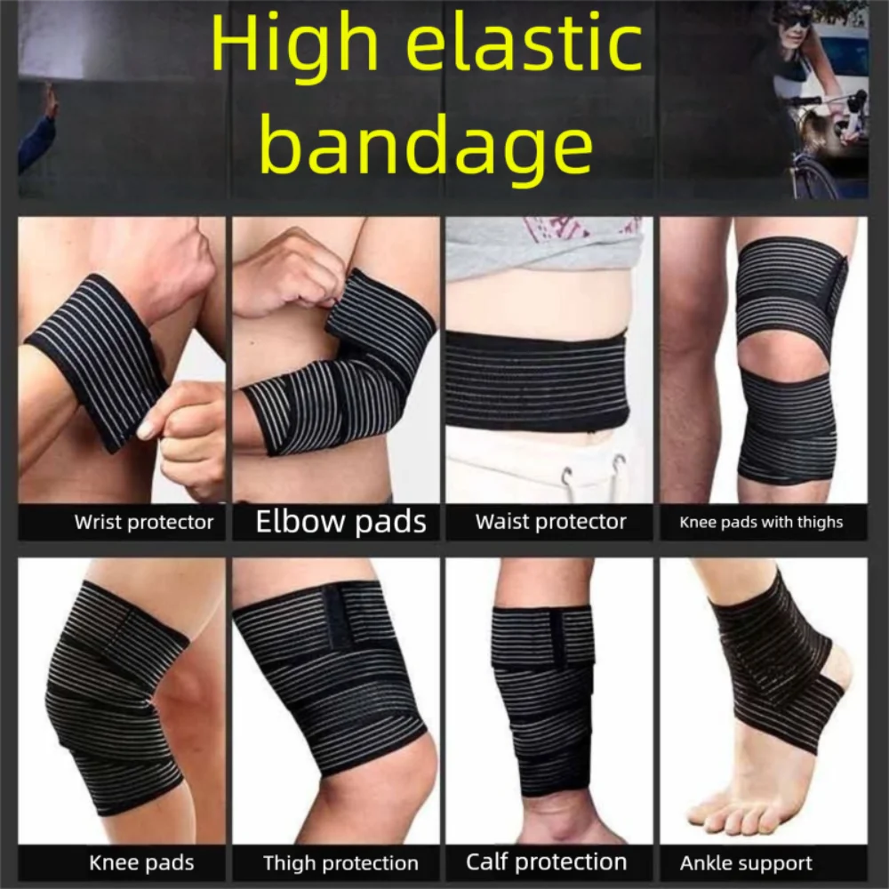 Sports Fitness Bracers Elastic Bandage Hand Wrist Strap Wrap Sport Wristband Adjustable Stretchy Wrist Protector