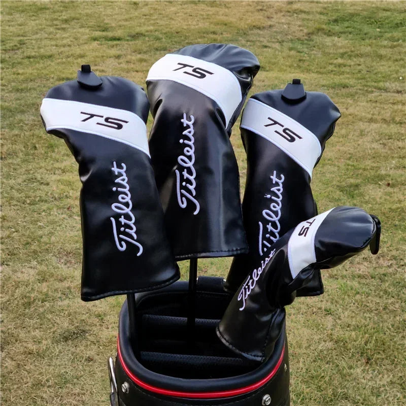Golf Club Covers - Stylish and Versatile Wood Club PU Covers, Tactical Stitching and Universal Style