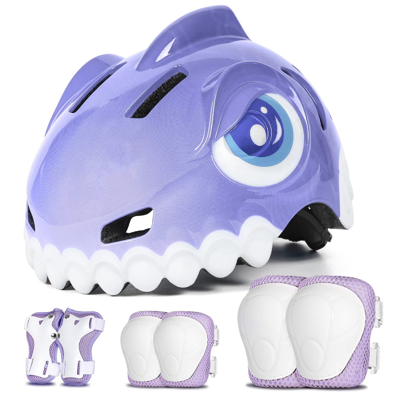 FUNWICT Children Bicycle Helmet Guard Knee Elbow Gear Sports Safety Cap for Balance Bike Skateboard lightweight