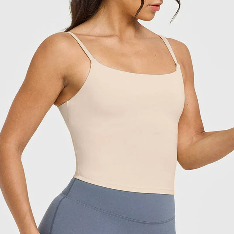 Yoga sports vest women's running fitness bra integrated with chest pad beautiful back suspender yoga clothing fitness clothing