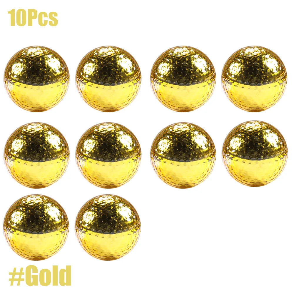 GLOOF 10Pcs Dia About 42.7mm Golf Balls,Long Distance Golf Ball for Golf Shot Game
