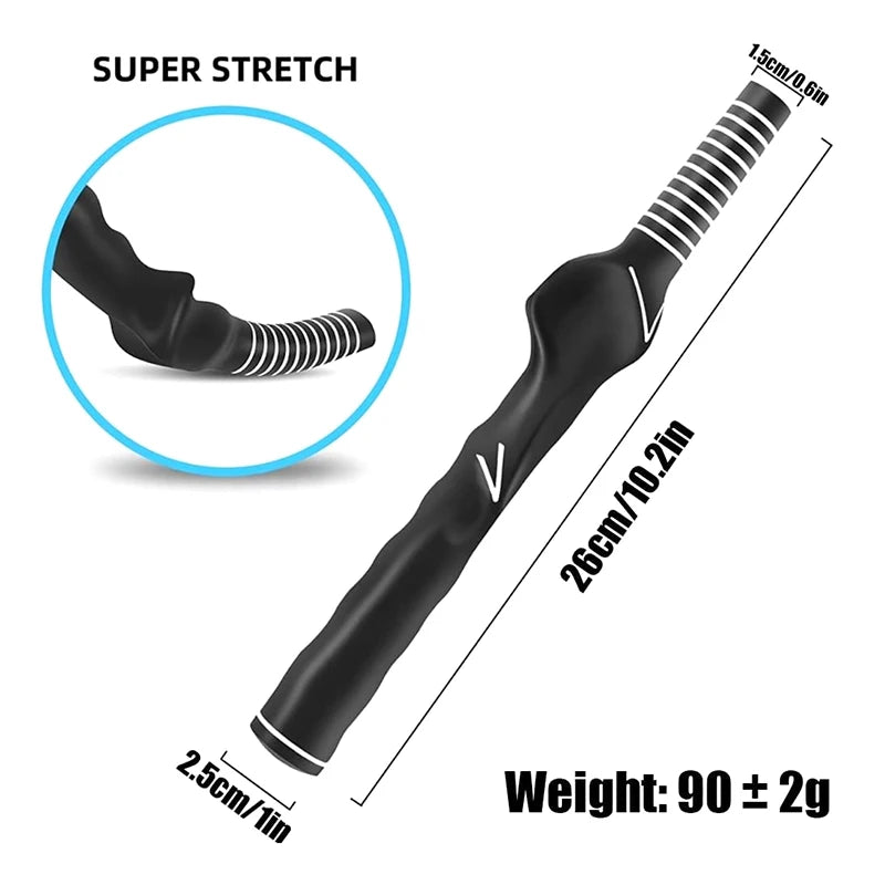 Golf Club Grips Rubber Swing Training Grip Standard Teaching Practice Training Tool Aid Right Left Hand Golfer Exerciser 2024