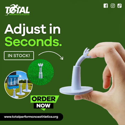 2pcs/pack Golf Adjustable Range Tees White Plastic Golf Tees Golf Practice Tees Gift Golf Accessories