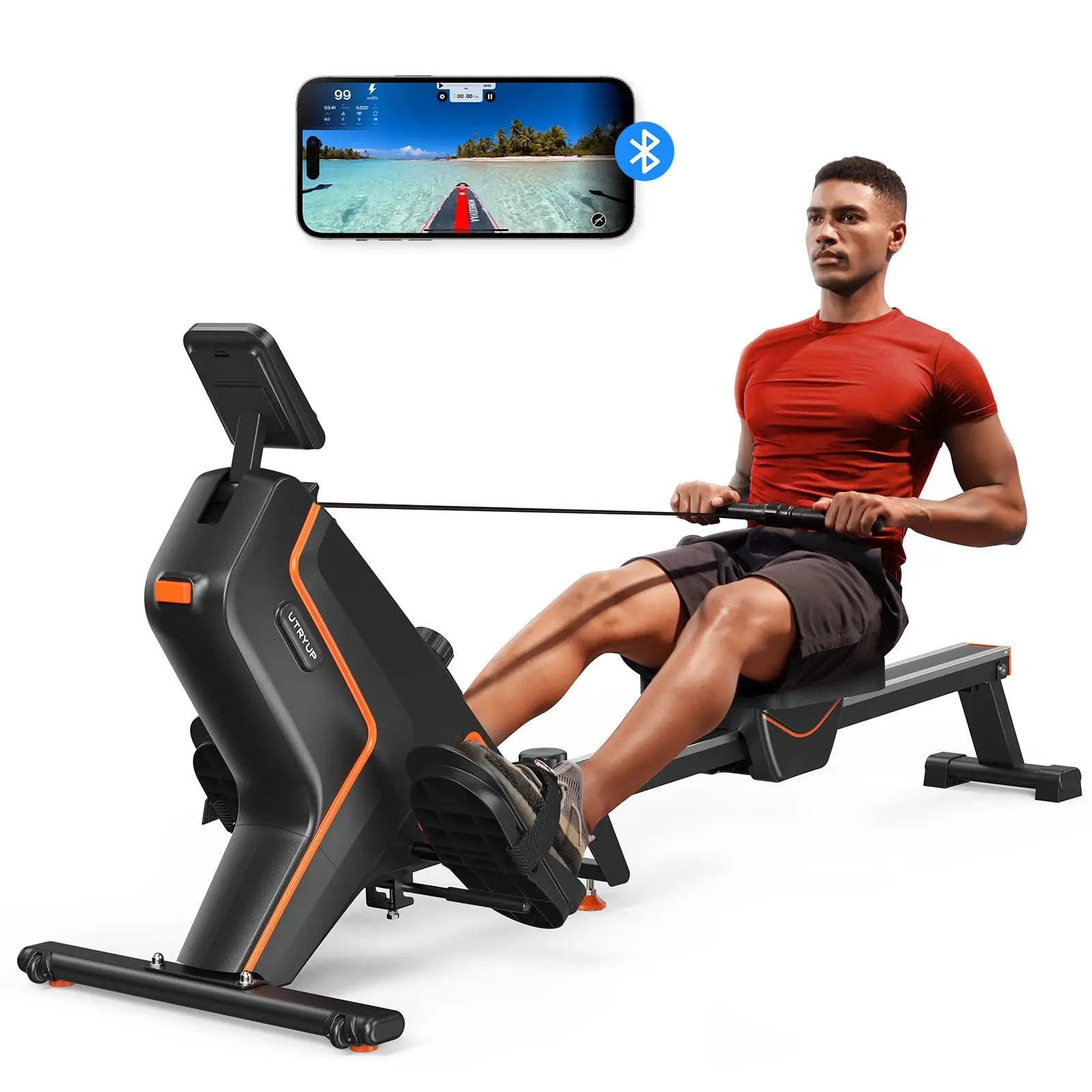UTRYUP Magnetic Rowing Machines R05 Water Rower R10 16 Levels Quiet Resistance Foldable Compact Rowing Machine Home Gym Fitness