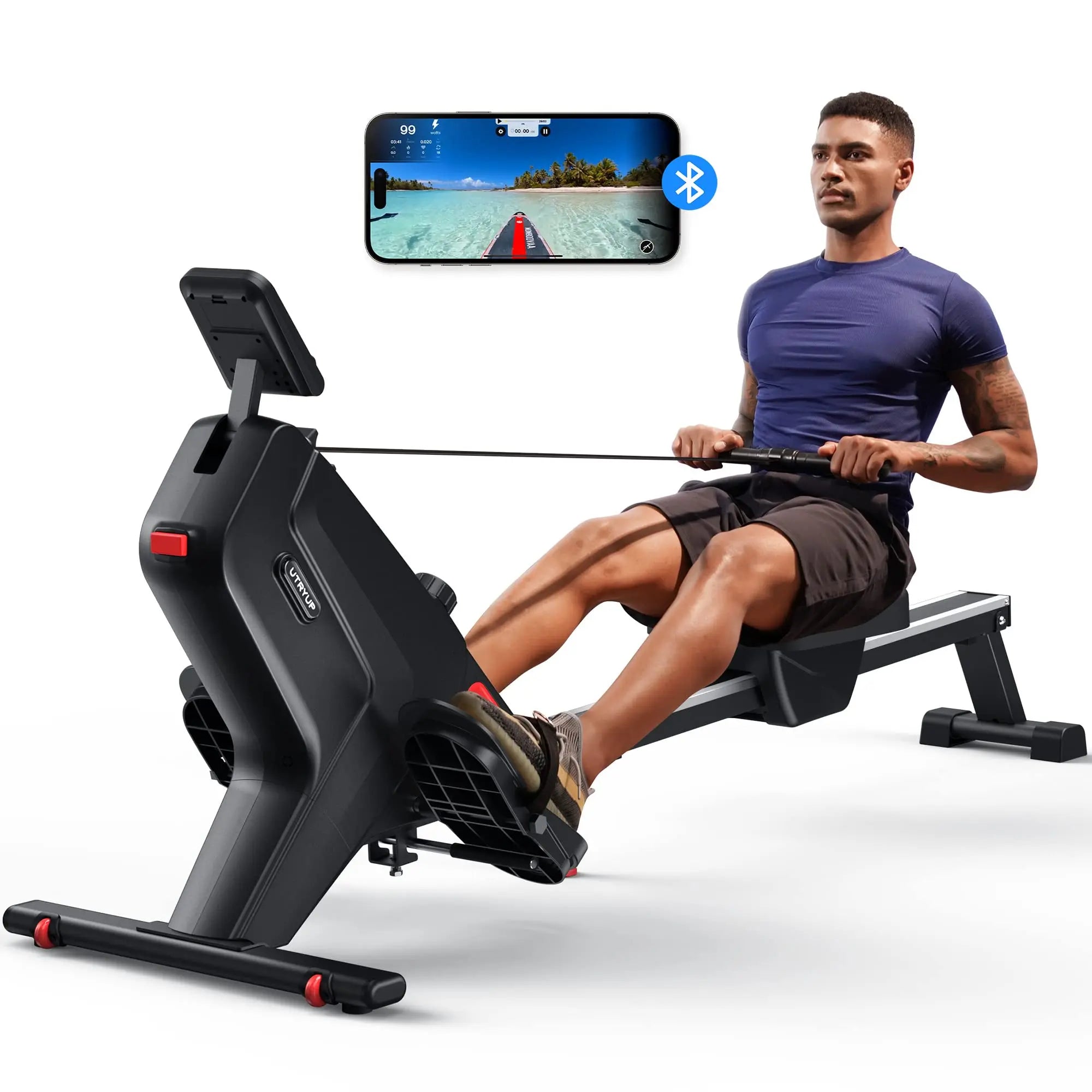 UTRYUP Magnetic Rowing Machines R05 Water Rower R10 16 Levels Quiet Resistance Foldable Compact Rowing Machine Home Gym Fitness