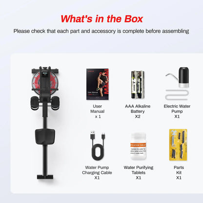 UTRYUP Magnetic Rowing Machines R05 Water Rower R10 16 Levels Quiet Resistance Foldable Compact Rowing Machine Home Gym Fitness