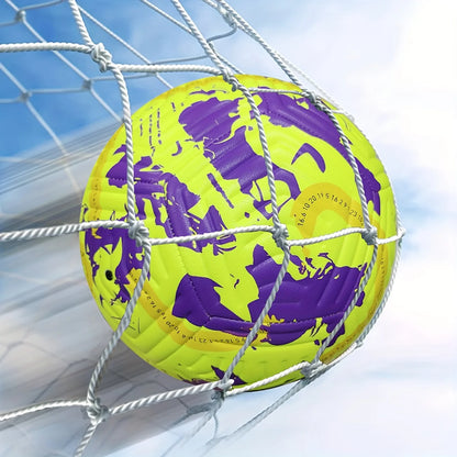 Soccer Ball Official Size 5 Three Layer Wear Rsistant Durable Soft PU Leather Seamless Football Team Match Group Train Game Play