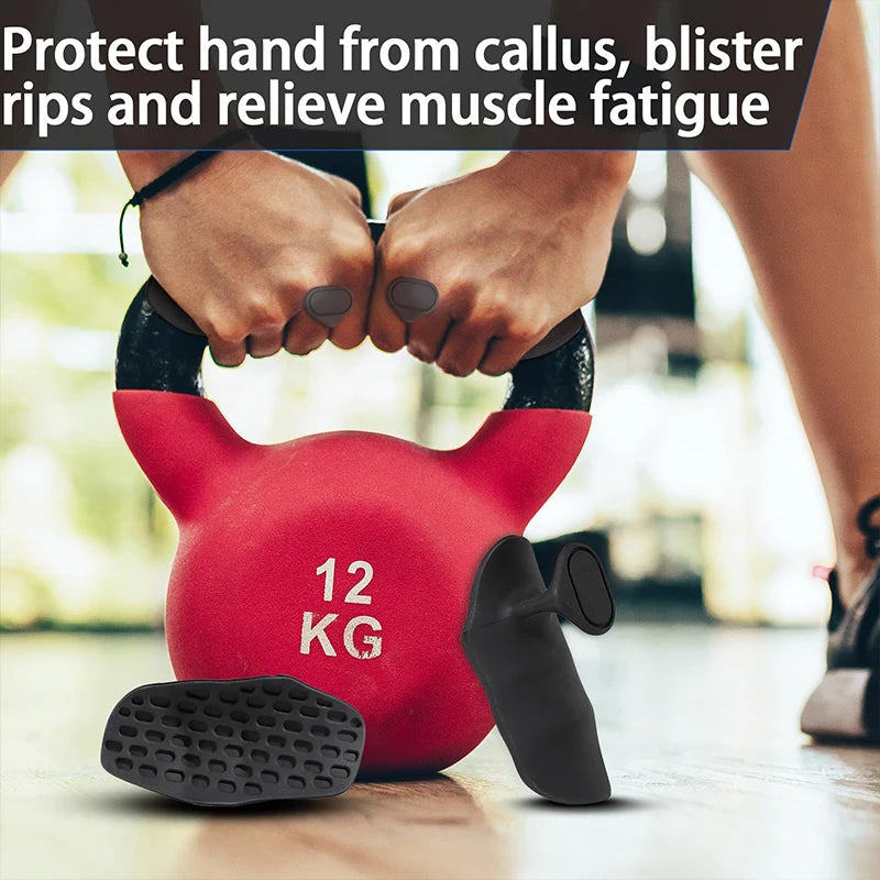 Anti-Slip Workout Grips – Ergonomic Rubber Hand Protectors for Weightlifting, Pull-Ups, Gym & Fitness Training for Men & Women