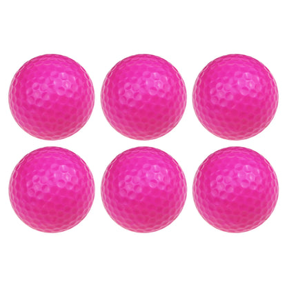 6Pcs Golf Floating Balls Pool Practice Competition Practical Training Aid for Golfers Water Sports Durable Foam Balls Swim Train