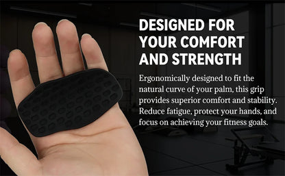 Anti-Slip Workout Grips – Ergonomic Rubber Hand Protectors for Weightlifting, Pull-Ups, Gym & Fitness Training for Men & Women