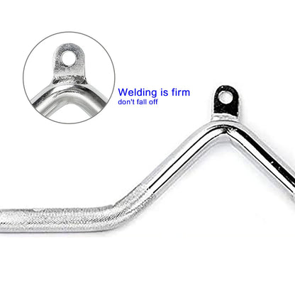Gym Home Equipment Accessories Lat Pull Down Bar， Chrome-plated Surface Anti-rust High Load-bearing Fitness Tricep Rope Training
