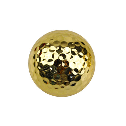 1Pcs Plated Gold Color Practice Golf Balls Gift
