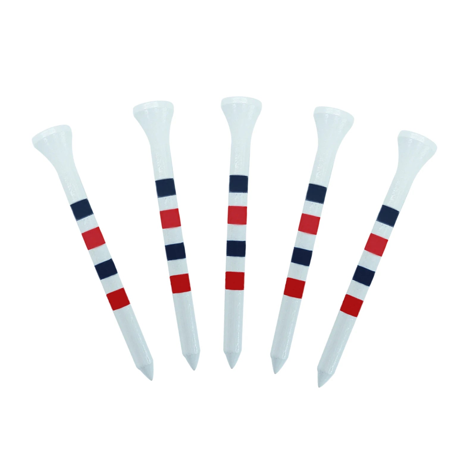 20 Pcs Golf Tees Stand Printing Scale Unbreakable Reduces Friction Golf Tees Plastic Side Spin 5 Prongs Tee Golf Supplies