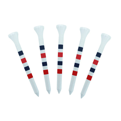 20 Pcs Golf Tees Stand Printing Scale Unbreakable Reduces Friction Golf Tees Plastic Side Spin 5 Prongs Tee Golf Supplies