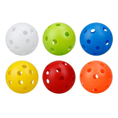 12Pcs 42MM Plastic Airflow Indoor Practice Golf Balls