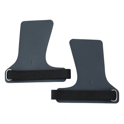 A Pair of Carbon No Finger Hole Hand Grips for Crossfit Pull Ups Cross Training Kettlebell Gymnastics Workout Palm Protector