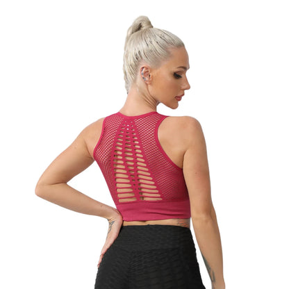 Sports Bras For Women Yoga Bra For fitness Workout Running Shirts Seamless Comfortable Yoga Bras Tank Top  With Removable Pads