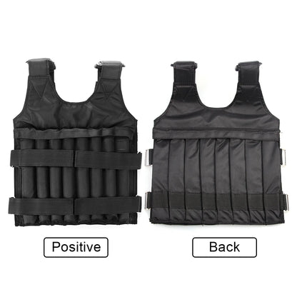 Loading Weight Vest Boxing Weight Training Workout Fitness Gym Equipment Adjustable Coat Jacket Sand without Counterweight