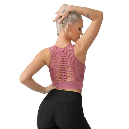 Sports Bras For Women Yoga Bra For fitness Workout Running Shirts Seamless Comfortable Yoga Bras Tank Top  With Removable Pads