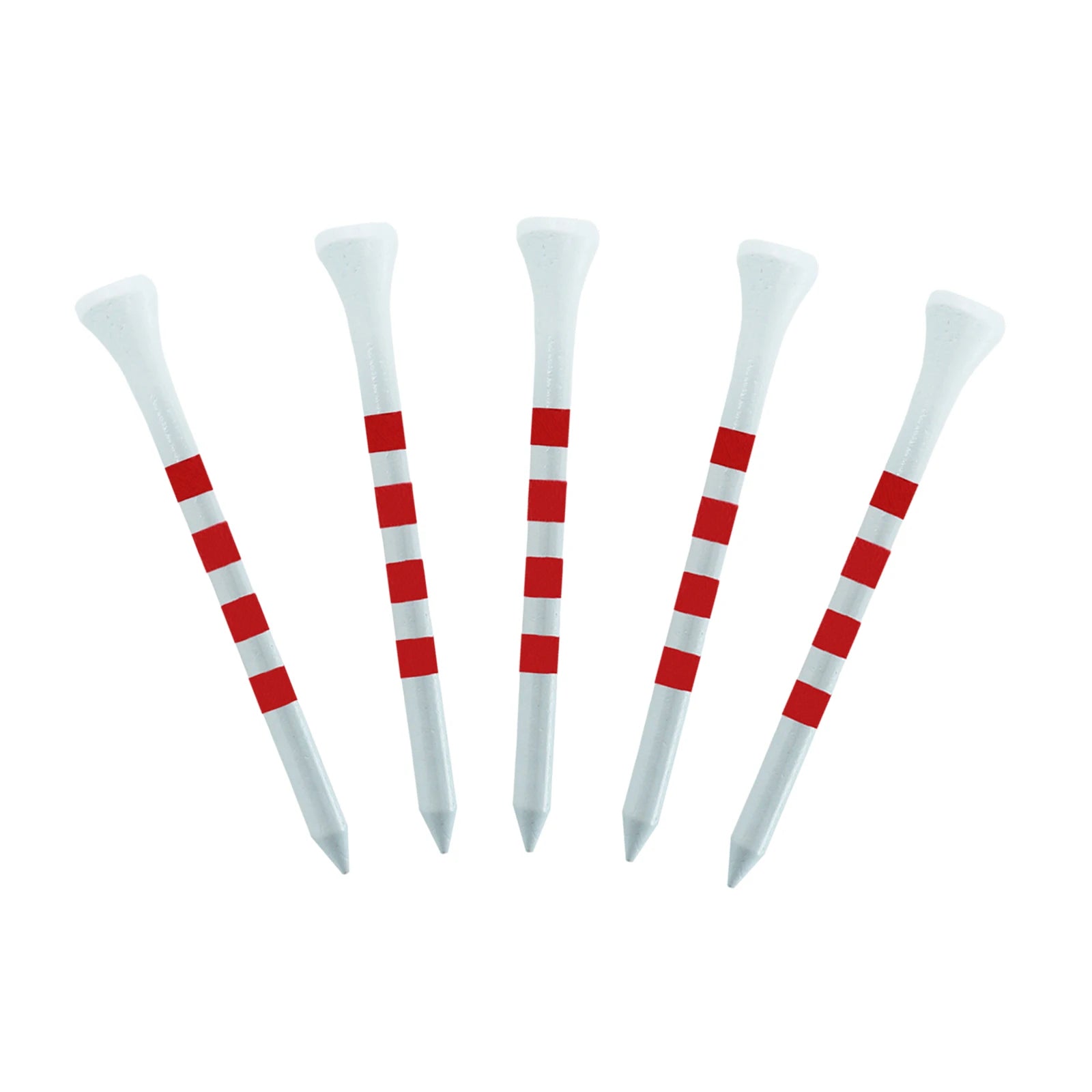 20 Pcs Golf Tees Stand Printing Scale Unbreakable Reduces Friction Golf Tees Plastic Side Spin 5 Prongs Tee Golf Supplies