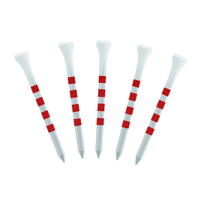 20 Pcs Golf Tees Stand Printing Scale Unbreakable Reduces Friction Golf Tees Plastic Side Spin 5 Prongs Tee Golf Supplies