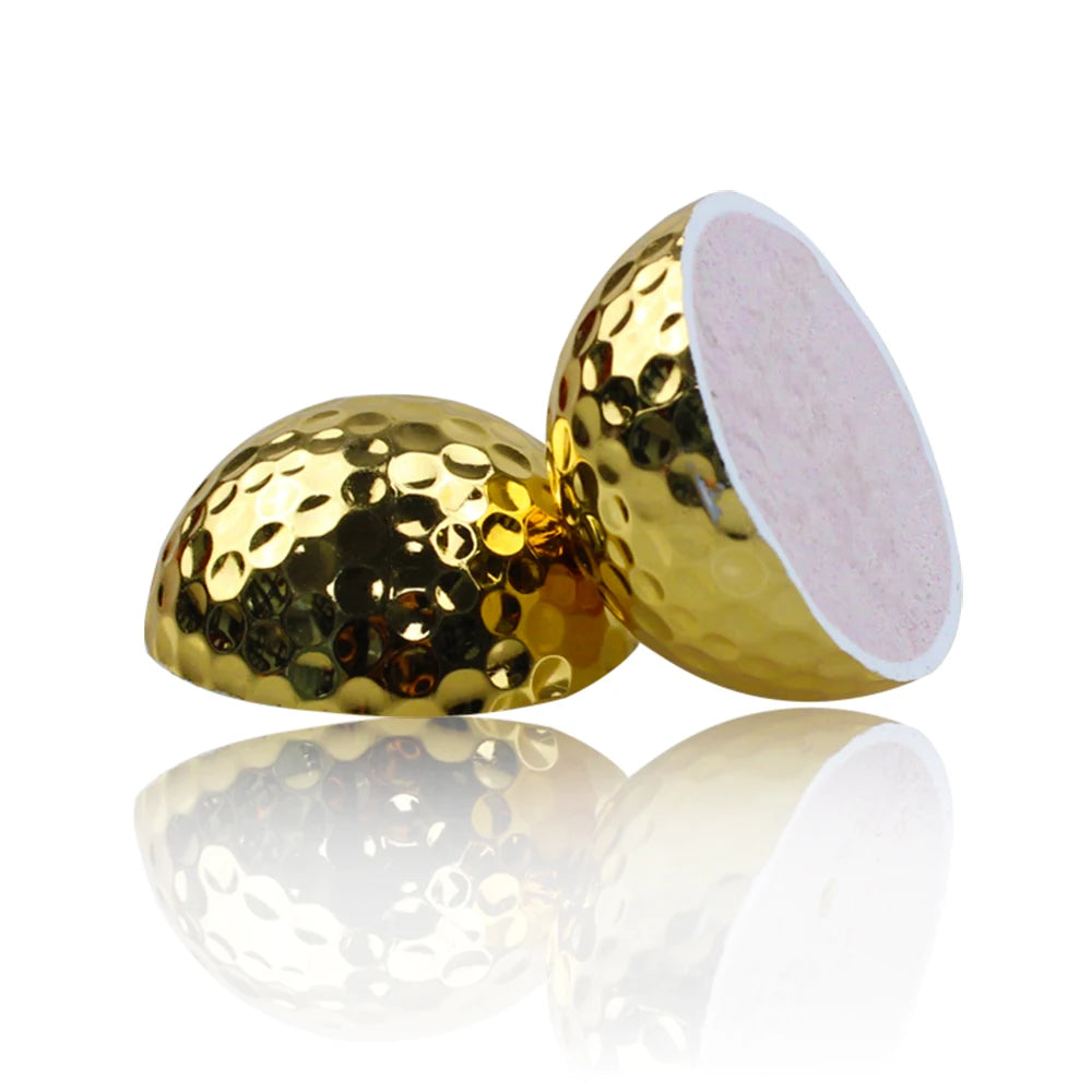 1Pcs Plated Gold Color Practice Golf Balls Gift