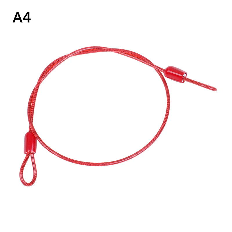 Safety Cable Steel Wire Rope 0.5/1M For Outdoor Sports Bike Lock  Guard Security Luggage