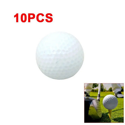 10PCS/Pack Golf Balls Outdoor Sports White PU Foam Golf Ball Indoor Outdoor Practice Training Aids