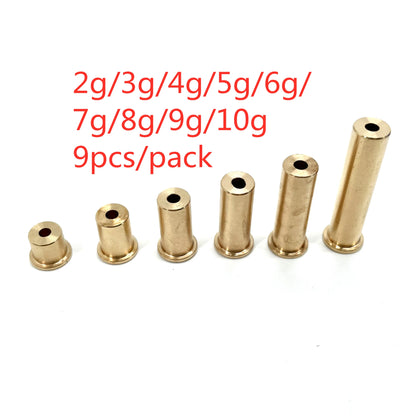 10Pcs Set Golf Club Weight Head Accessories Shaft Plug Assembling Kits Copper Nail Brass Swing Carbon/steel Size .370/.335/.350