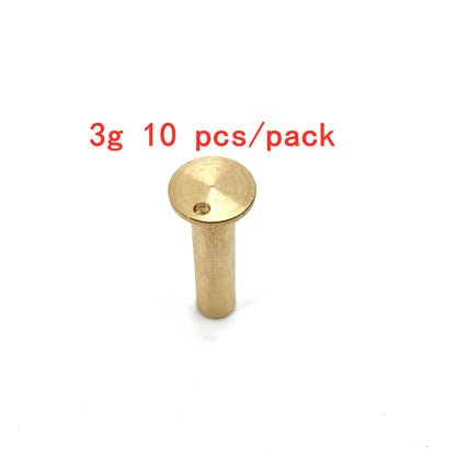 10Pcs Set Golf Club Weight Head Accessories Shaft Plug Assembling Kits Copper Nail Brass Swing Carbon/steel Size .370/.335/.350