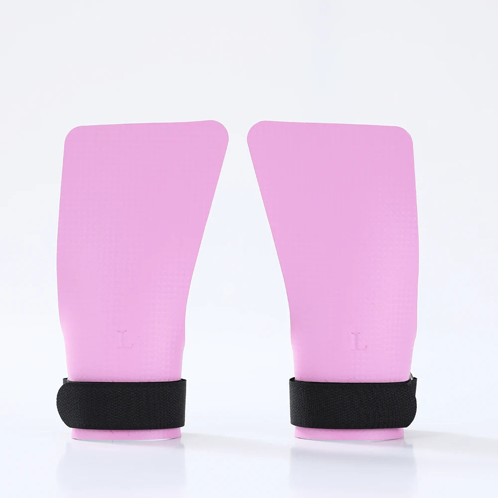 A Pair of Carbon No Finger Hole Hand Grips for Crossfit Pull Ups Cross Training Kettlebell Gymnastics Workout Palm Protector