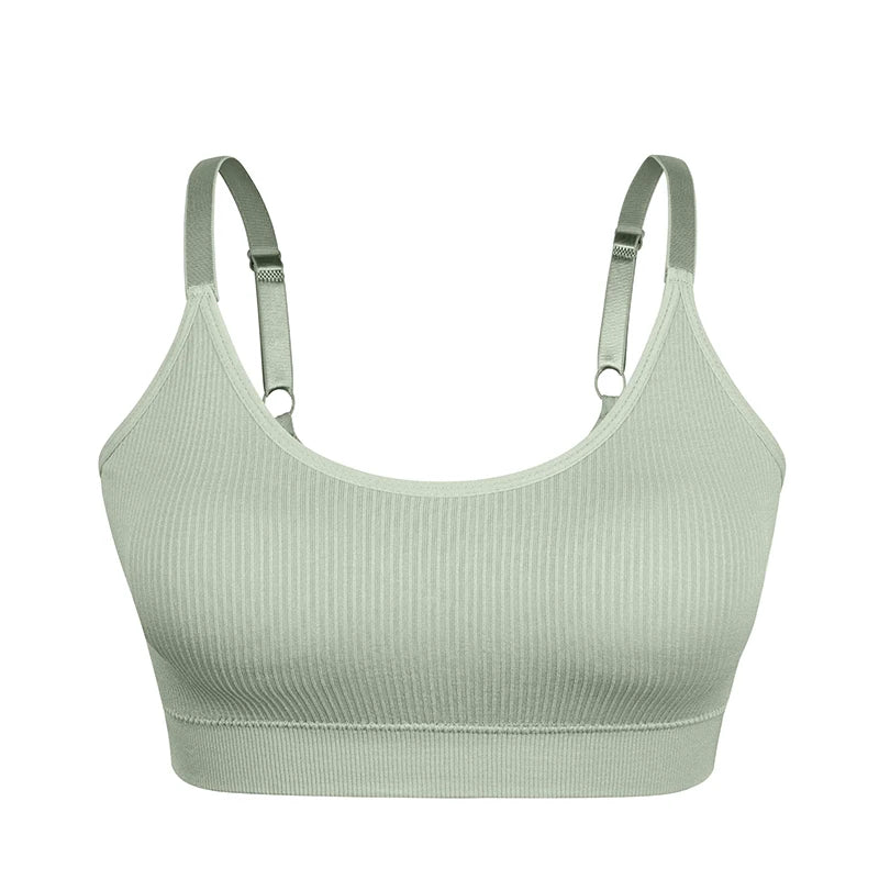 Sports Yoga Bra Women Seamless Padded Sports Bra Fitness Running Gym Bra Sports Underwear Push Up Sport Bra for Cup A B